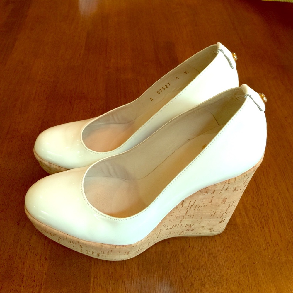COPY - Stuart Weitzman Corkswoon Platform Wedges